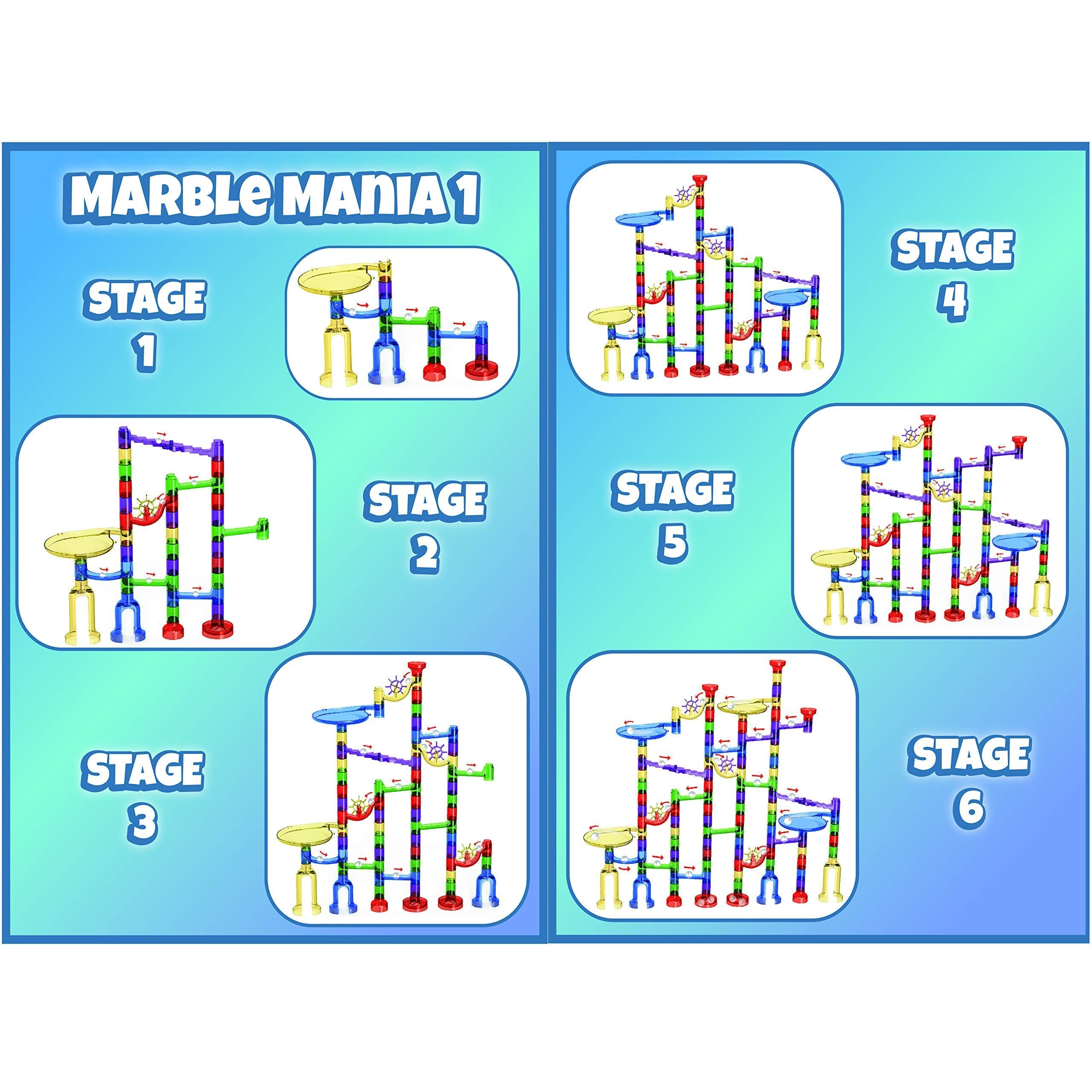 Marble Mania four build ideas guide to start play