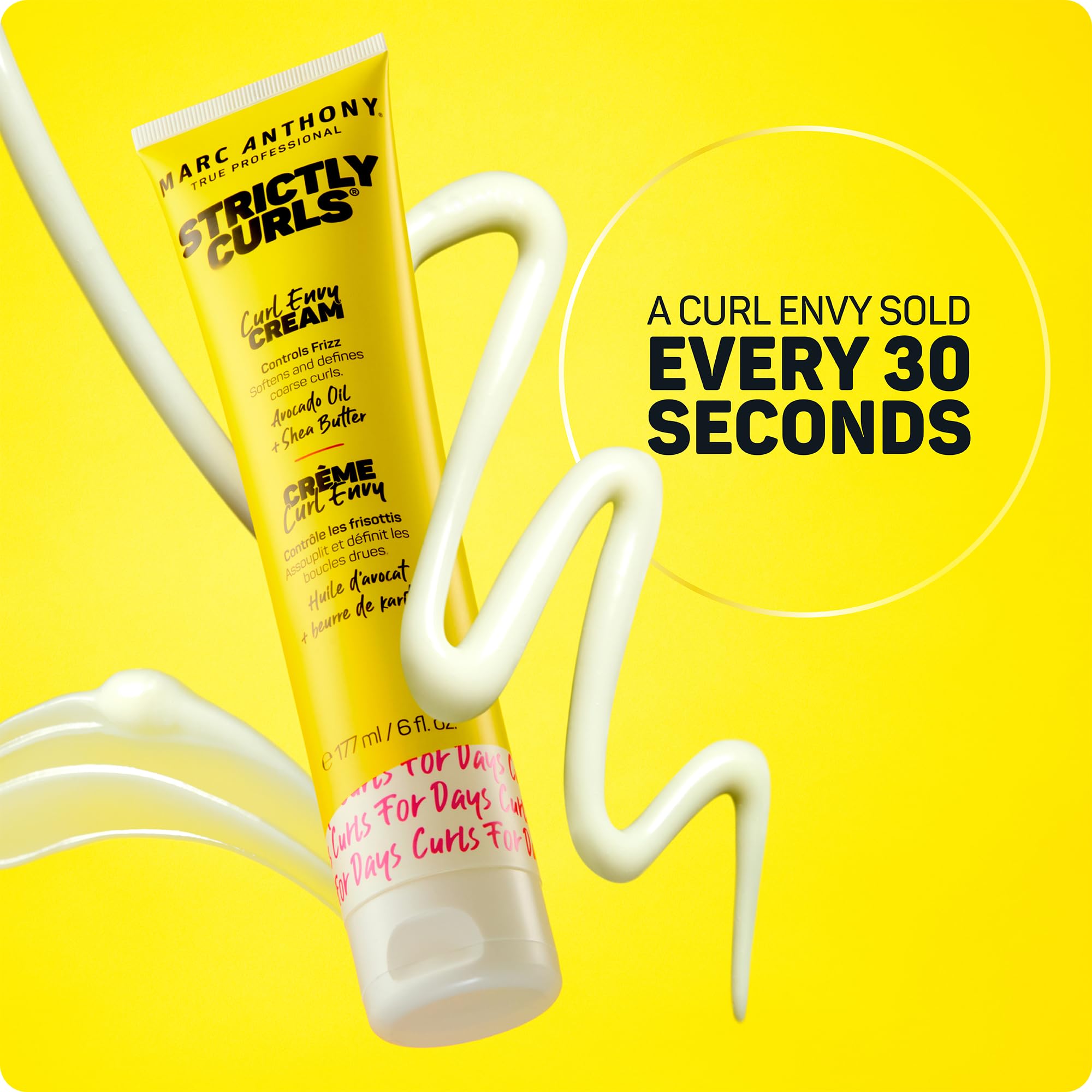 Marc Anthony hair care product used in styling routine