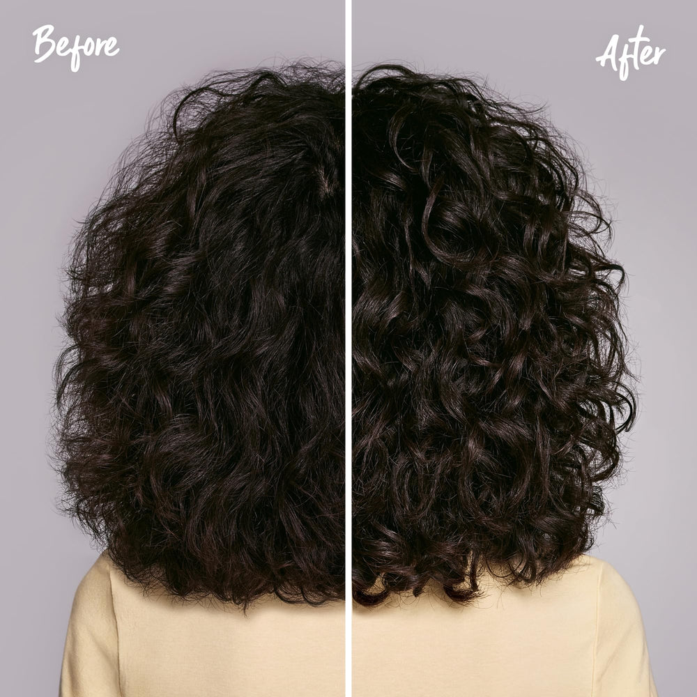 Marc Anthony Strictly Curls label close-up noting paraben-free and sulfate-free formula