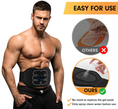 MarCoolTrip MZ Abs Stimulator worn around midsection enables convenient workouts.