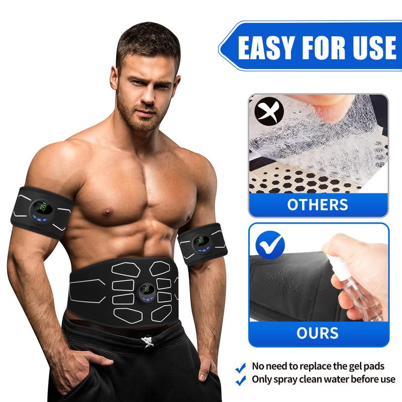 MarCoolTrip MZ belt-worn setup enables hands-free abdominal training and posture support.