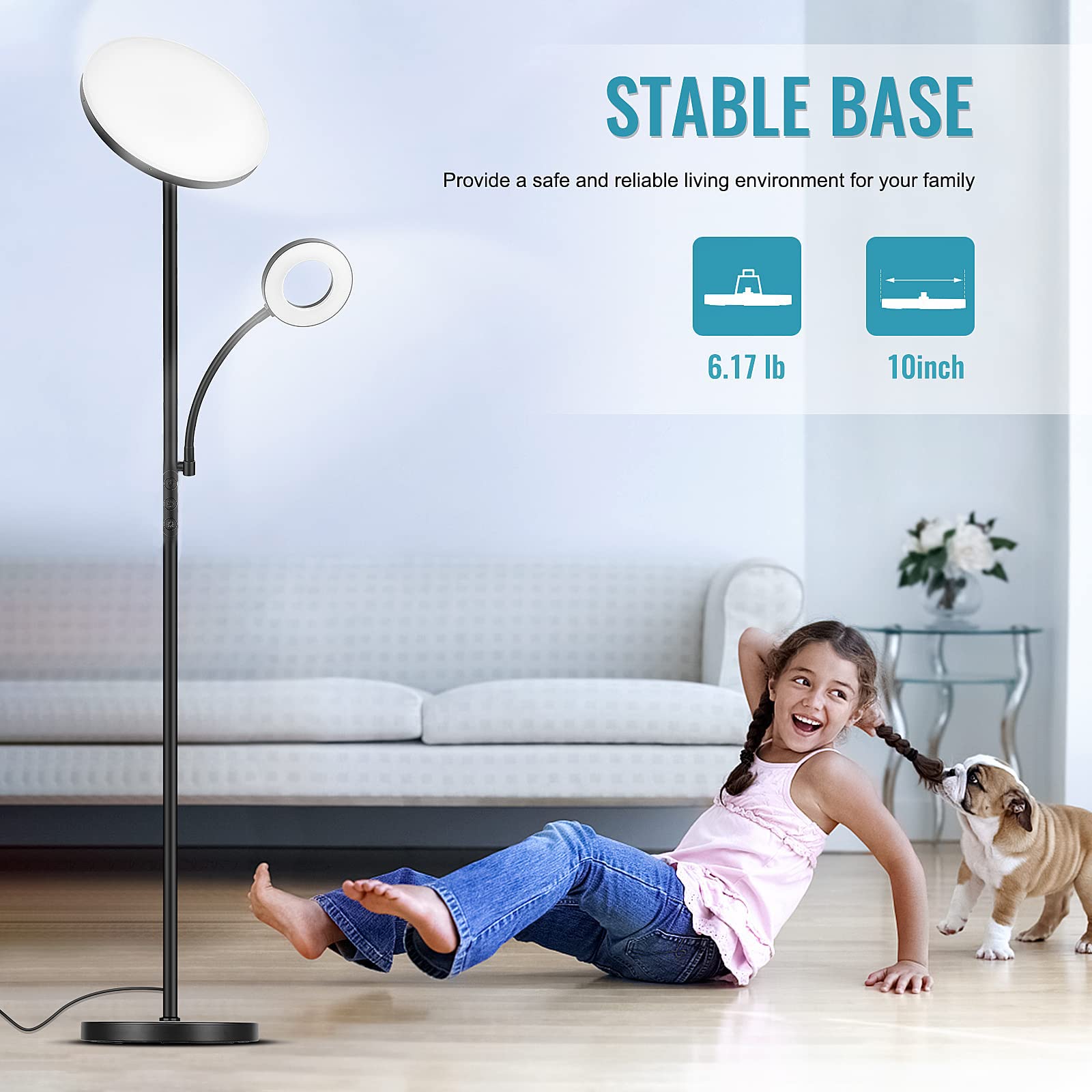 Marctronic lamp adjustable heads light every corner
