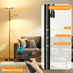Marctronic floor lamp remote magnets store for easy access