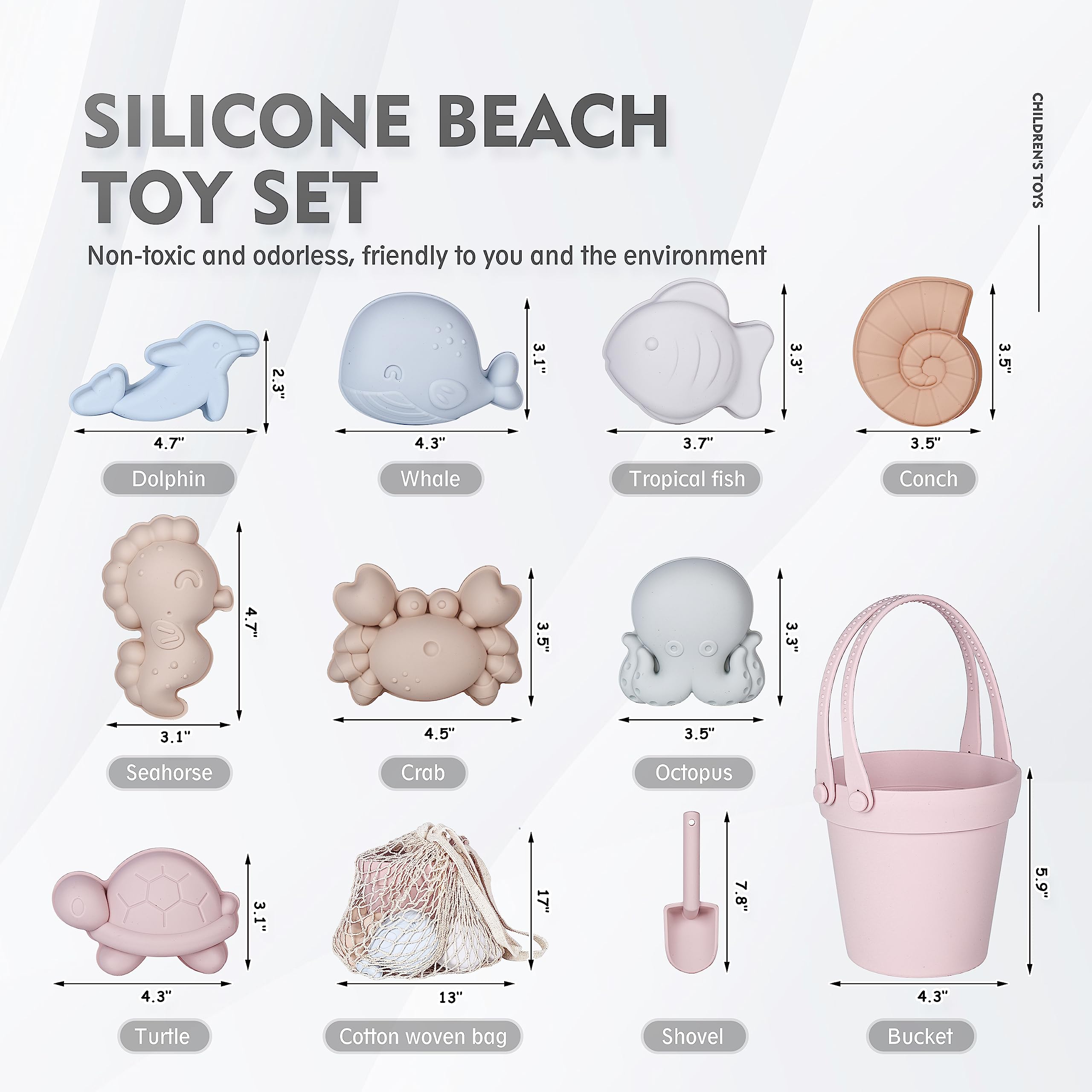 MarcZero silicone beach shovel supports safe digging and shaping