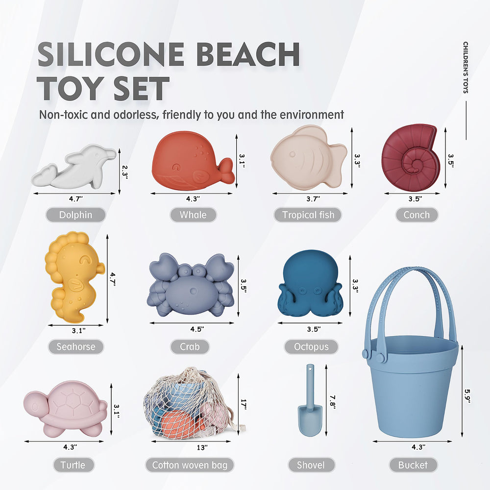 MarcZero silicone shovel blue for smooth sand scooping