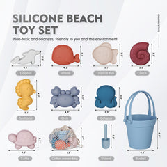 MarcZero silicone shovel blue for smooth sand scooping