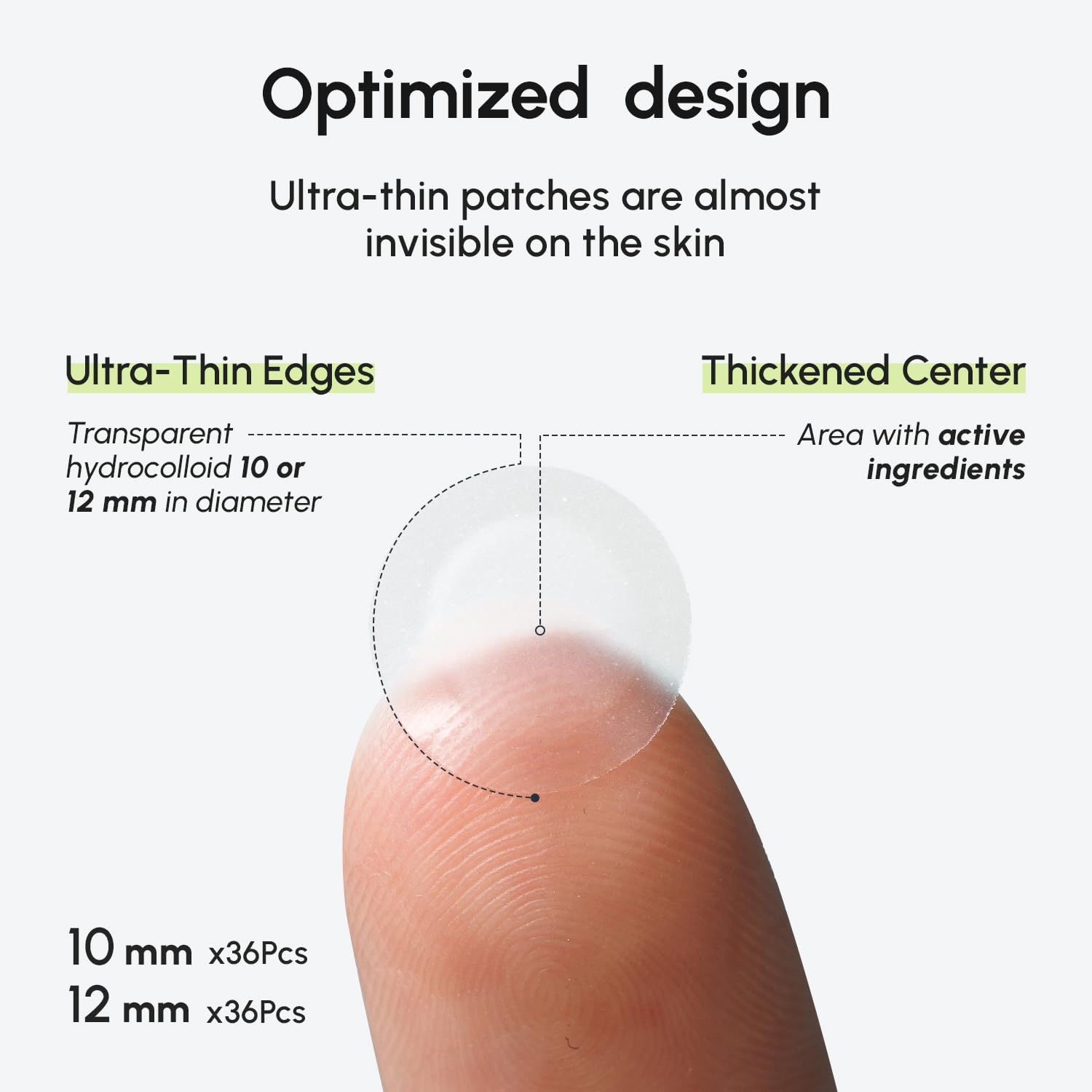 MAREE 72 Dots Pack provides ample coverage for blemishes.