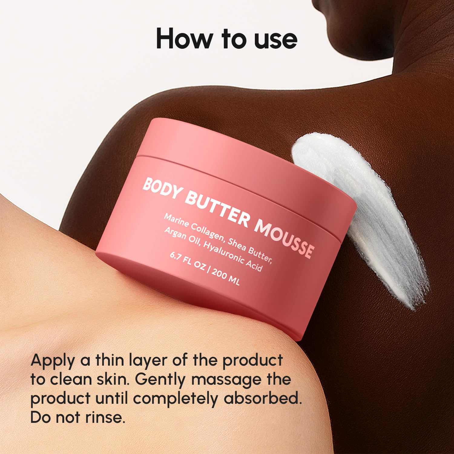 MAREE Body Butter even coverage across larger surfaces for full body moisturization