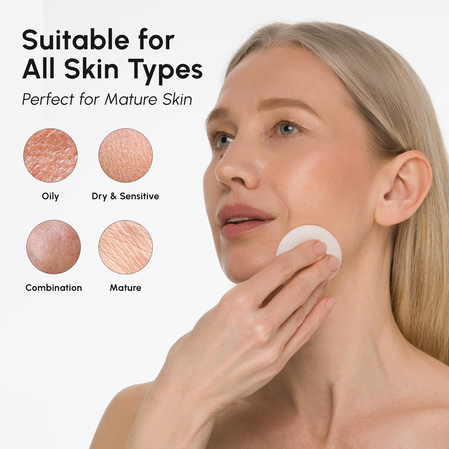 MAREE collagen ampoule pad close-up suggesting luxurious renewal.
