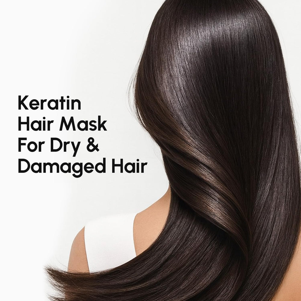 MAREE mask texture during application appears rich and creamy for detangling.