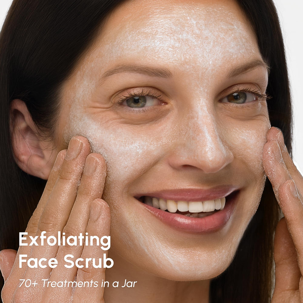 MAREE Face Exfoliator hydrating microdermabrasion close-up shows refined texture and glow.