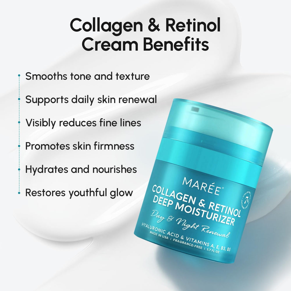 MAREE Retinol night-treatment close-up suggesting gentle renewal for a refreshed look