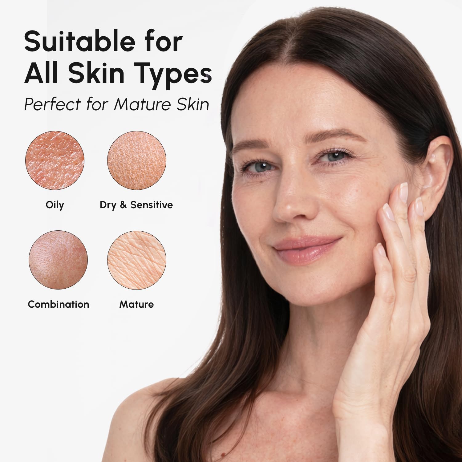 MAREE face, neck, and hands use for even tone and cohesive look.