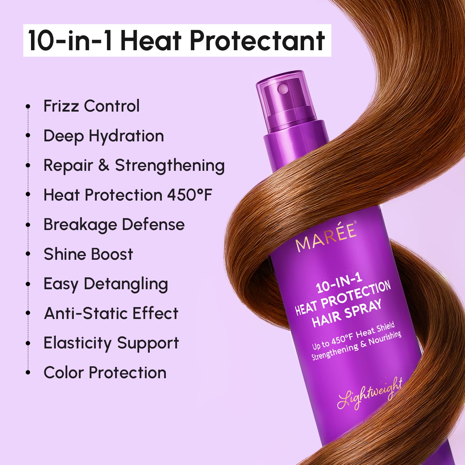 MAREE frizz-control mist for a seamless, textured blowout every day