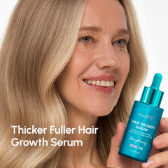 MAREE Hair Growth Serum application on scalp demonstrating easy daily use