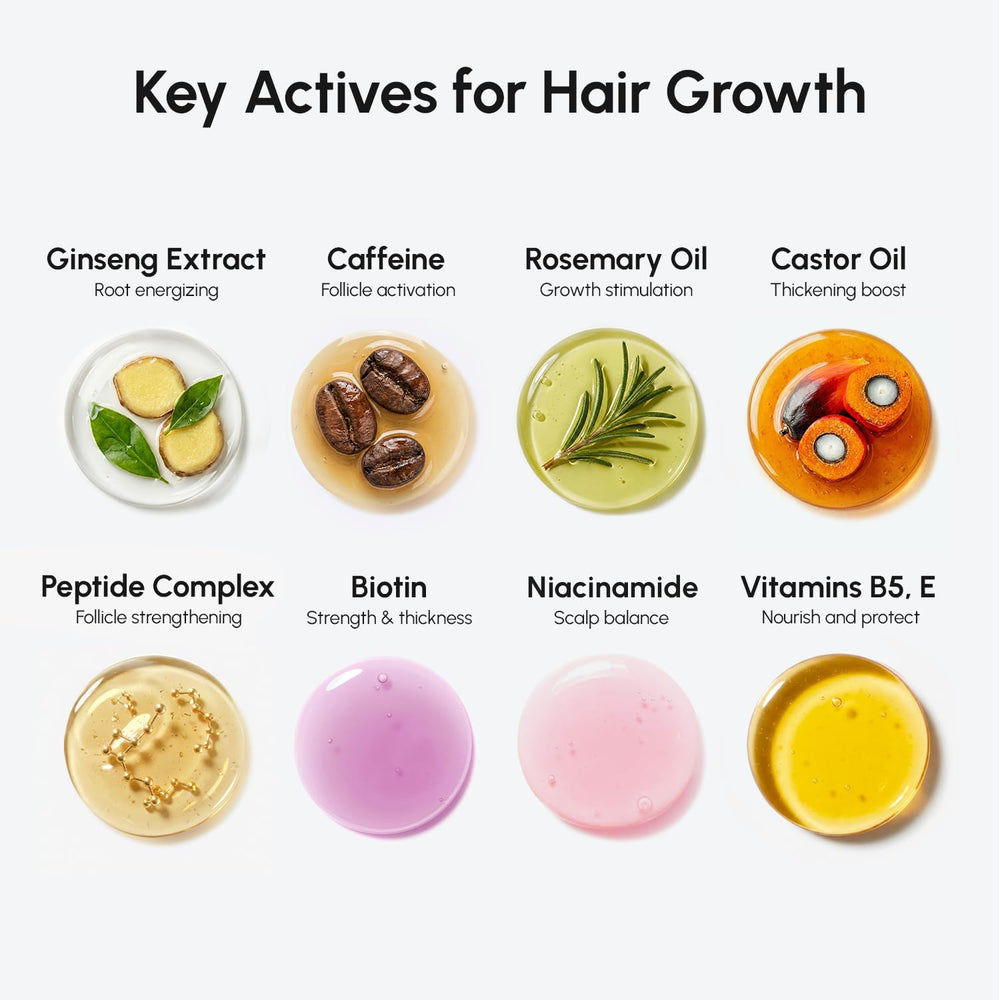 MAREE Hair Growth Spray castor and batana oils nourish strands without heaviness.