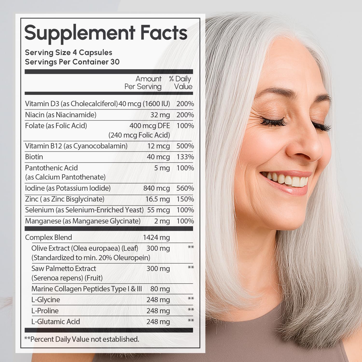 MAREE Hair Growth Vitamins used by a man, supporting overall hair vitality.