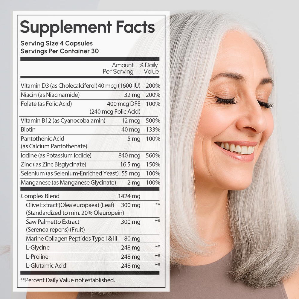 MAREE Hair Growth Vitamins used by a man, supporting overall hair vitality.