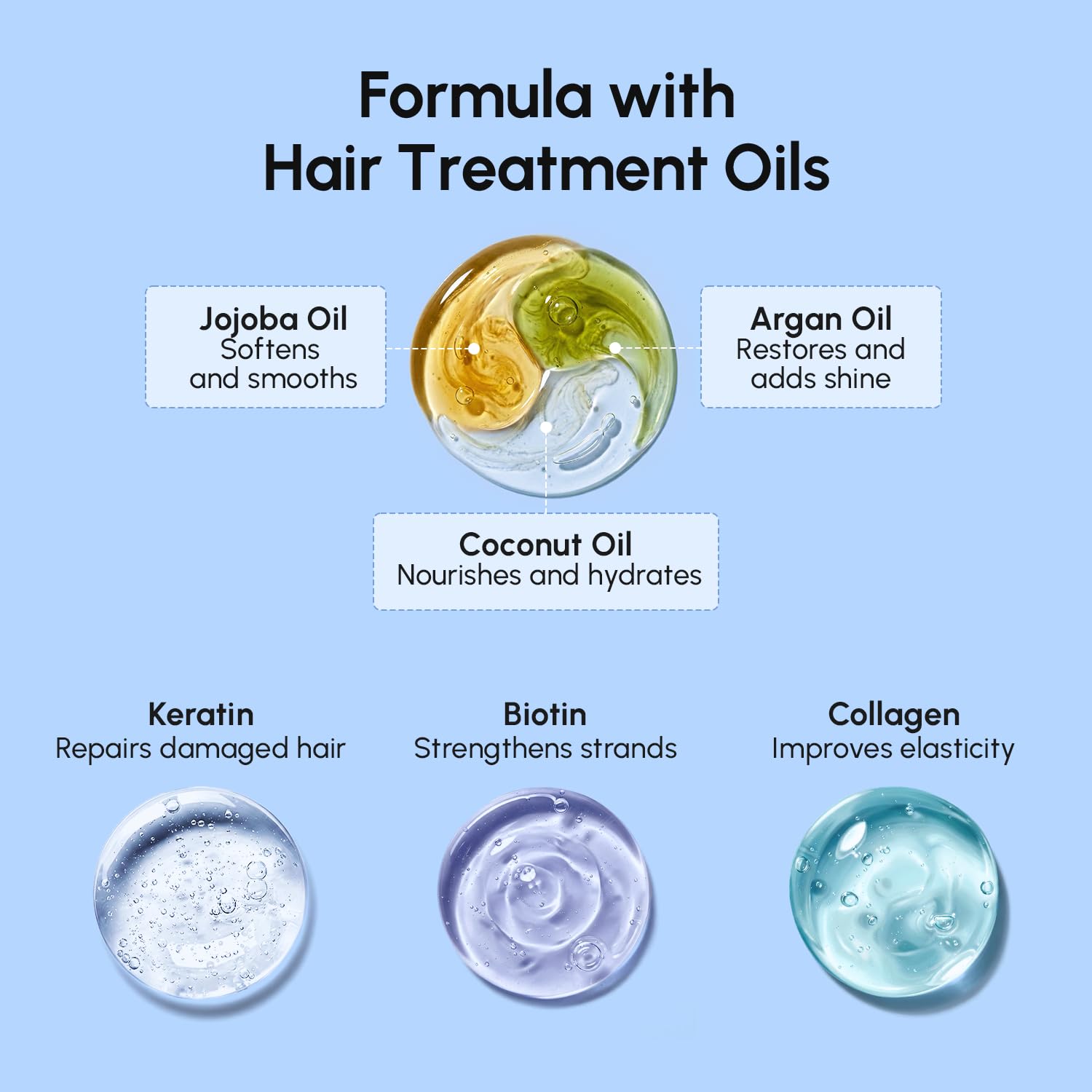 MAREE hair mask frizz-control results in shiny, smooth hair