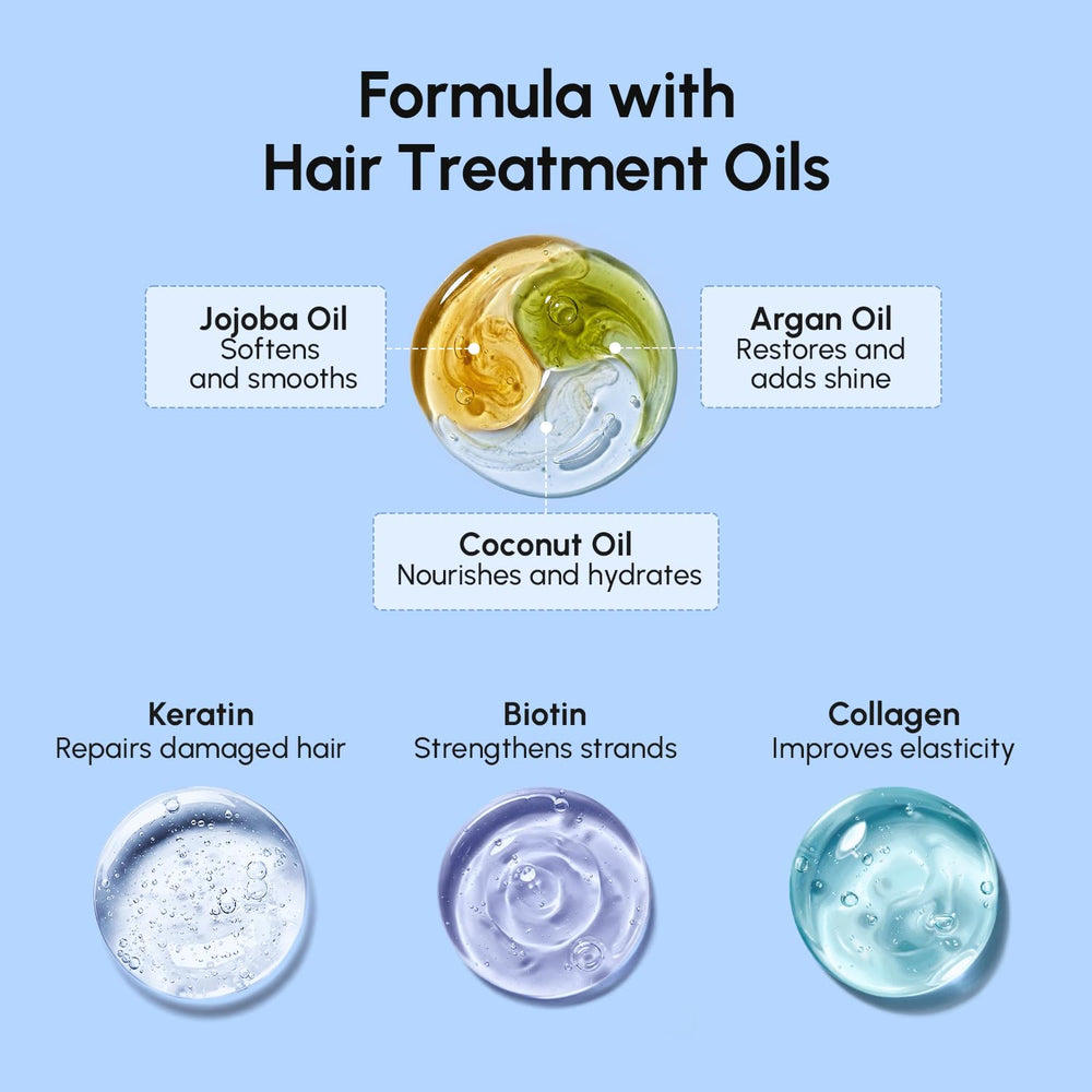 MAREE hair mask frizz-control results in shiny, smooth hair