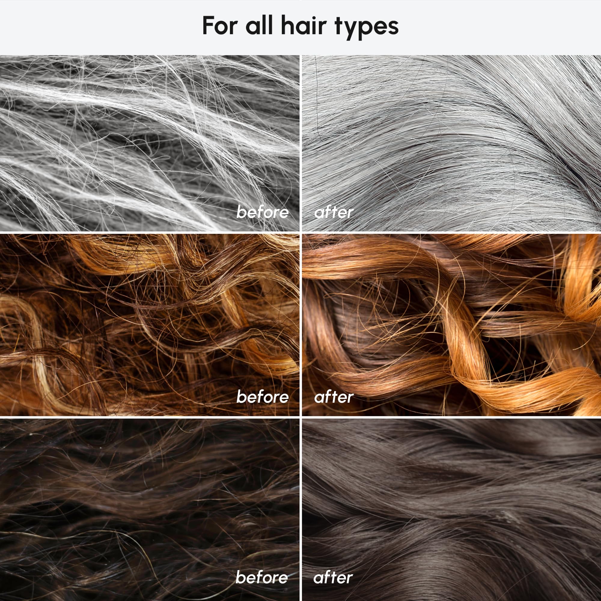 MAREE bottle application demonstrates even distribution on hair.
