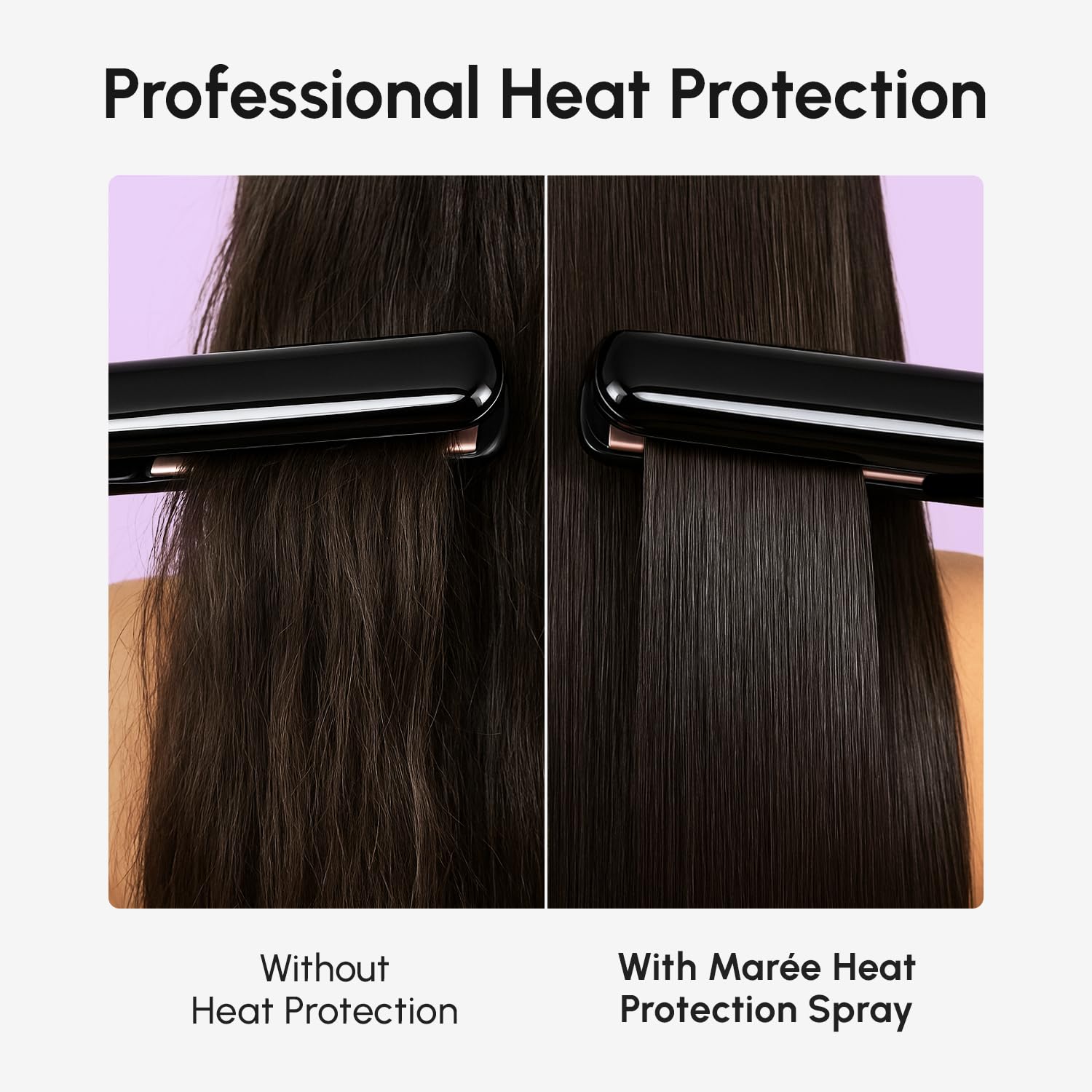 MAREE heat protection spray shields hair up to 450°F during styling