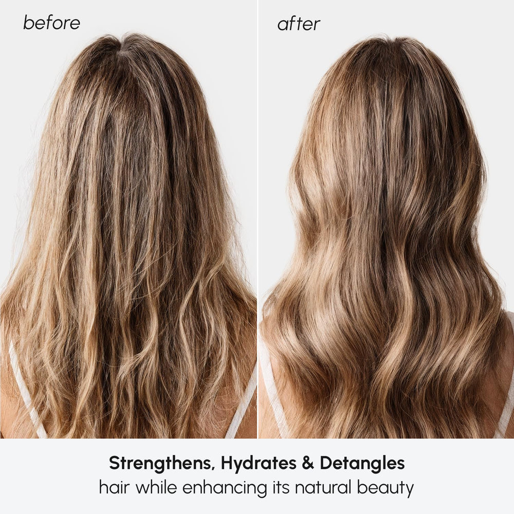 MAREE Hydrating leave-in for frizz control and breakage protection.