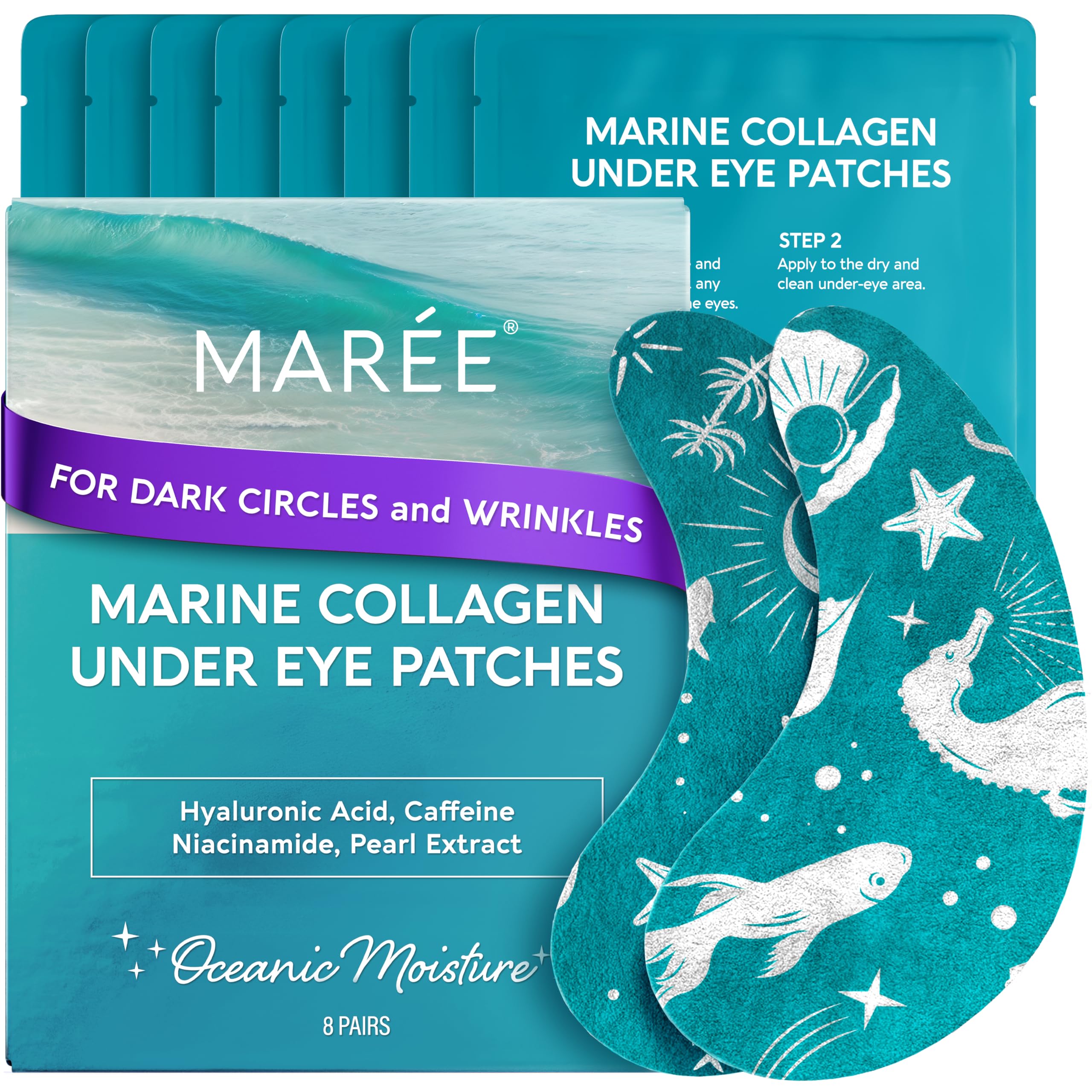 MAREE Hydrating Under Eye Patches target puffy eyes for a refreshed look.