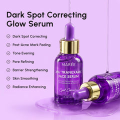 MAREE niacinamide vitamin C serum texture showcases a lightweight brightening routine