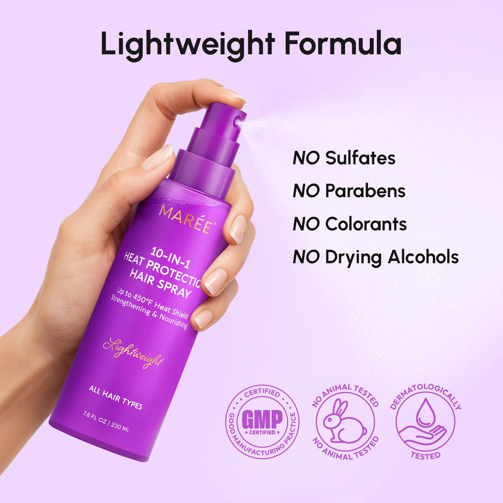 MAREE silky finish and healthier-looking shine from keratin and argan oil