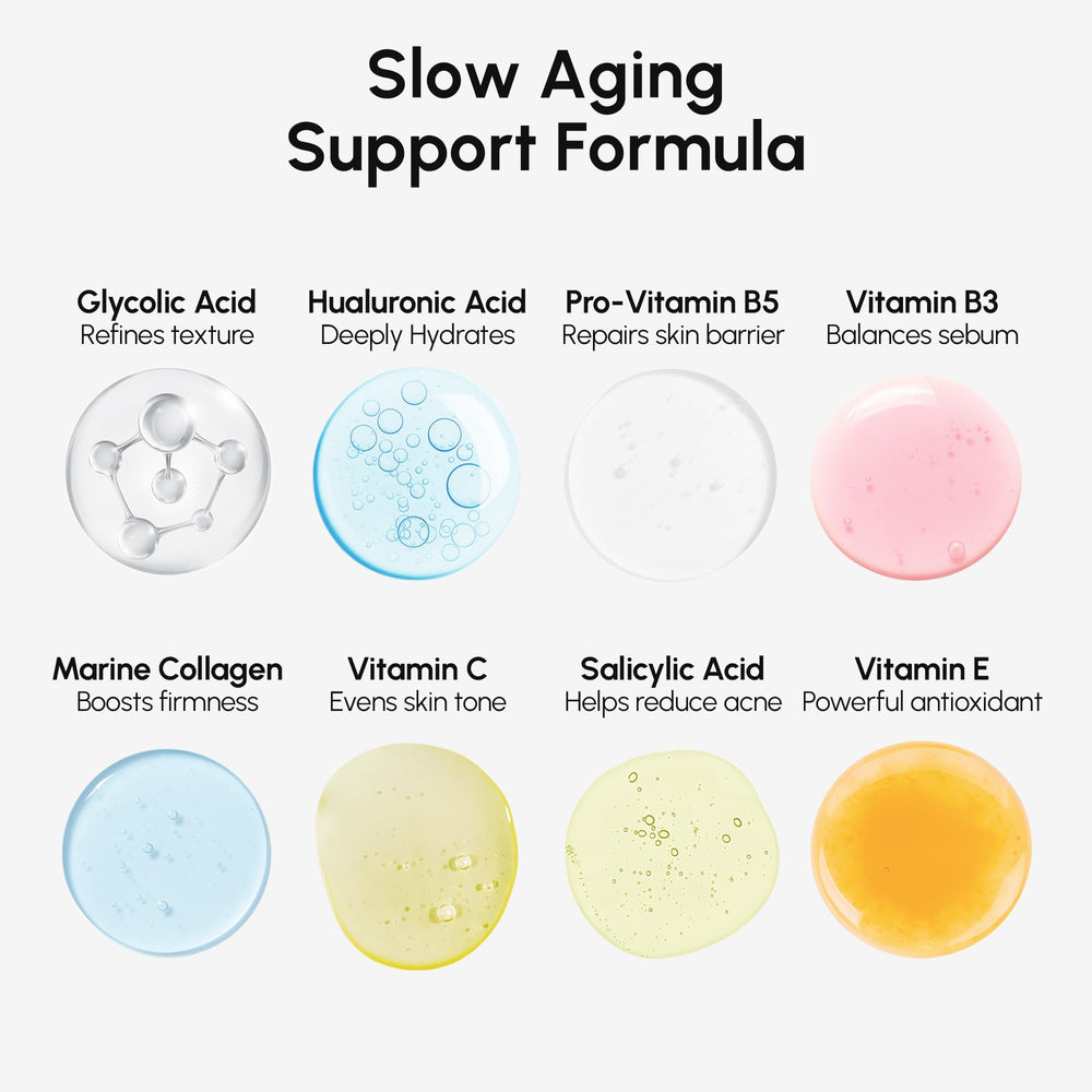 MAREE Toner application hands demonstrating quick, simple skincare step