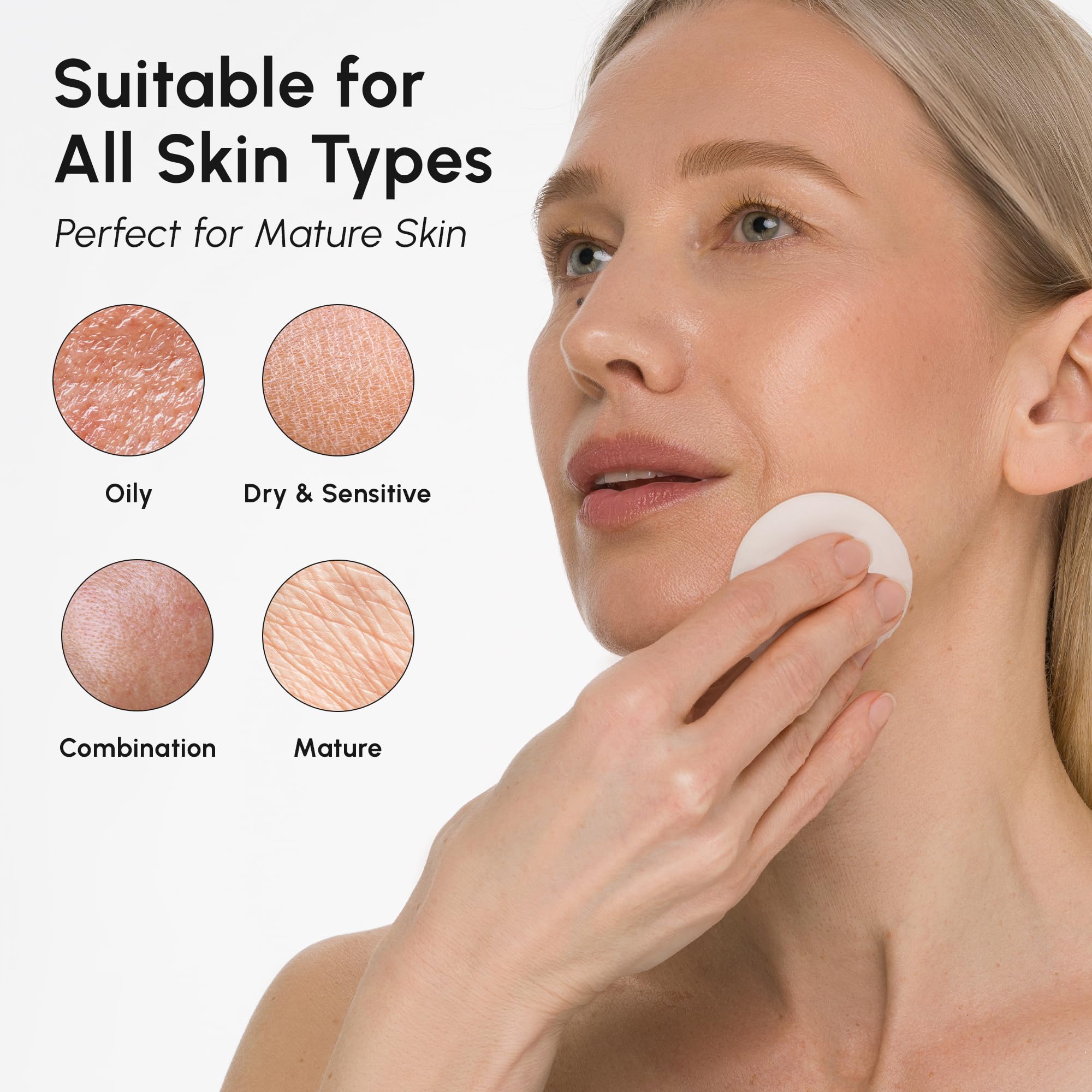 MAREE Toner swirl on skin demonstrating radiant texture after use