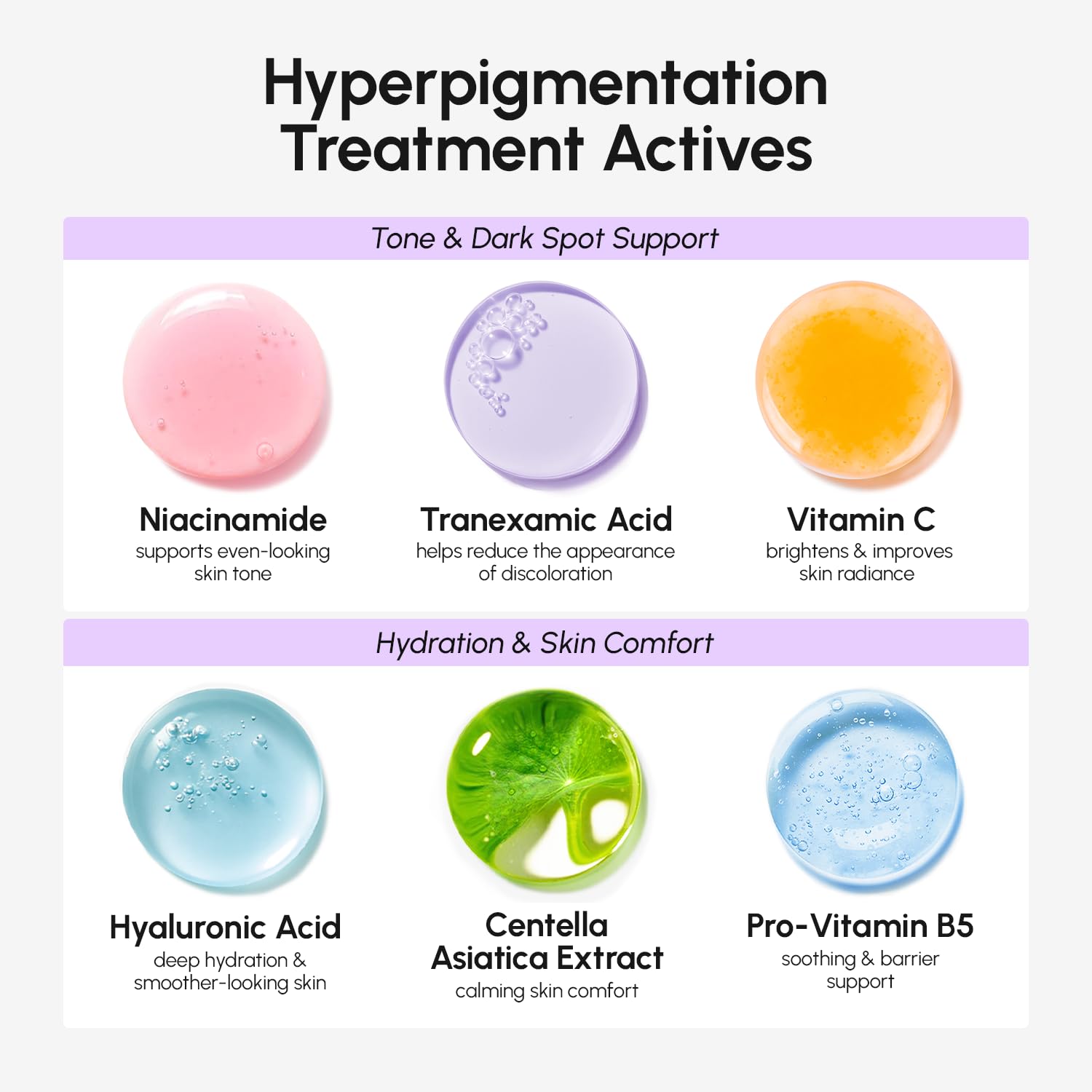 MAREE tranexamic acid brightening formula shown in product imagery.