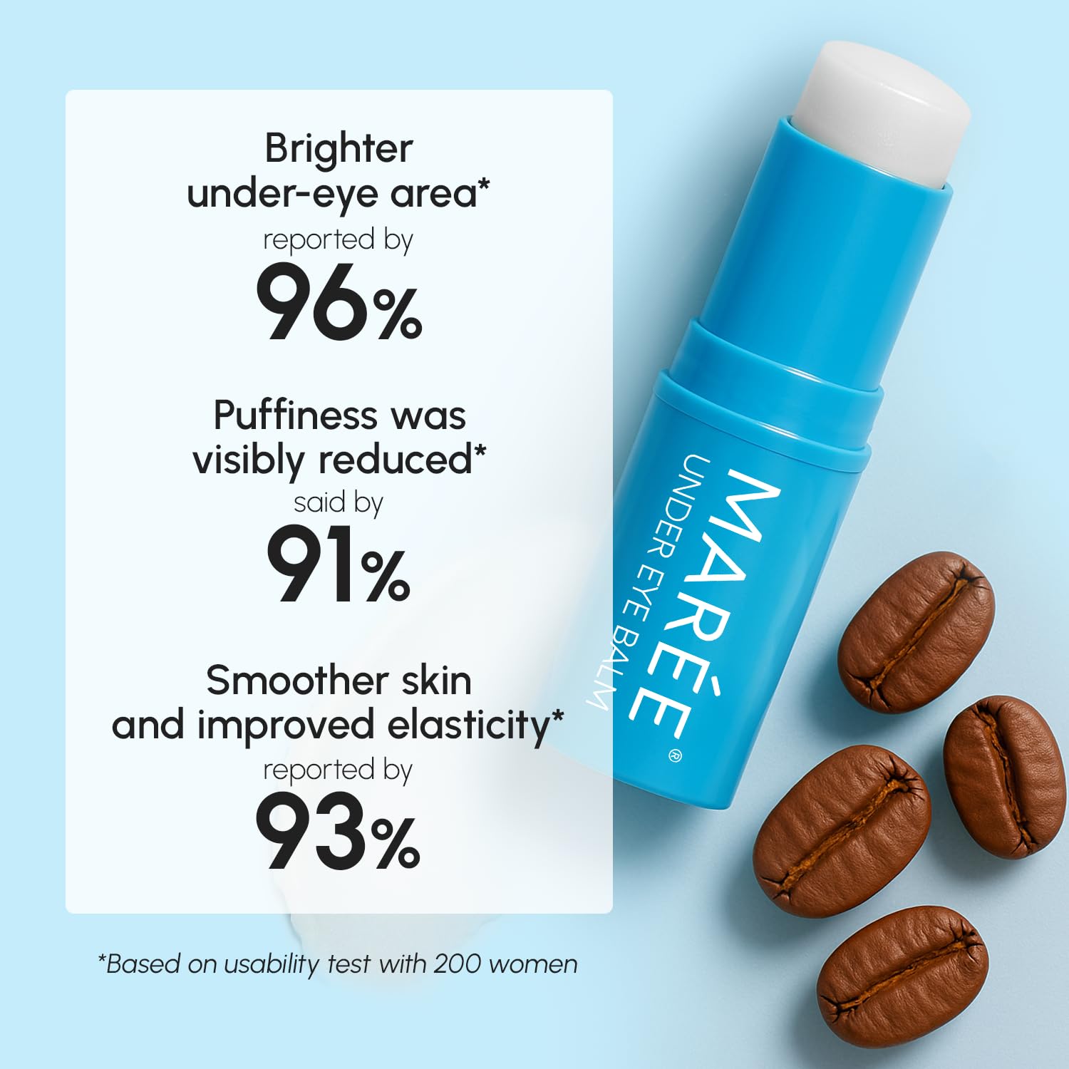 MAREE under eye balm stick travel-friendly design ready for on-the-go