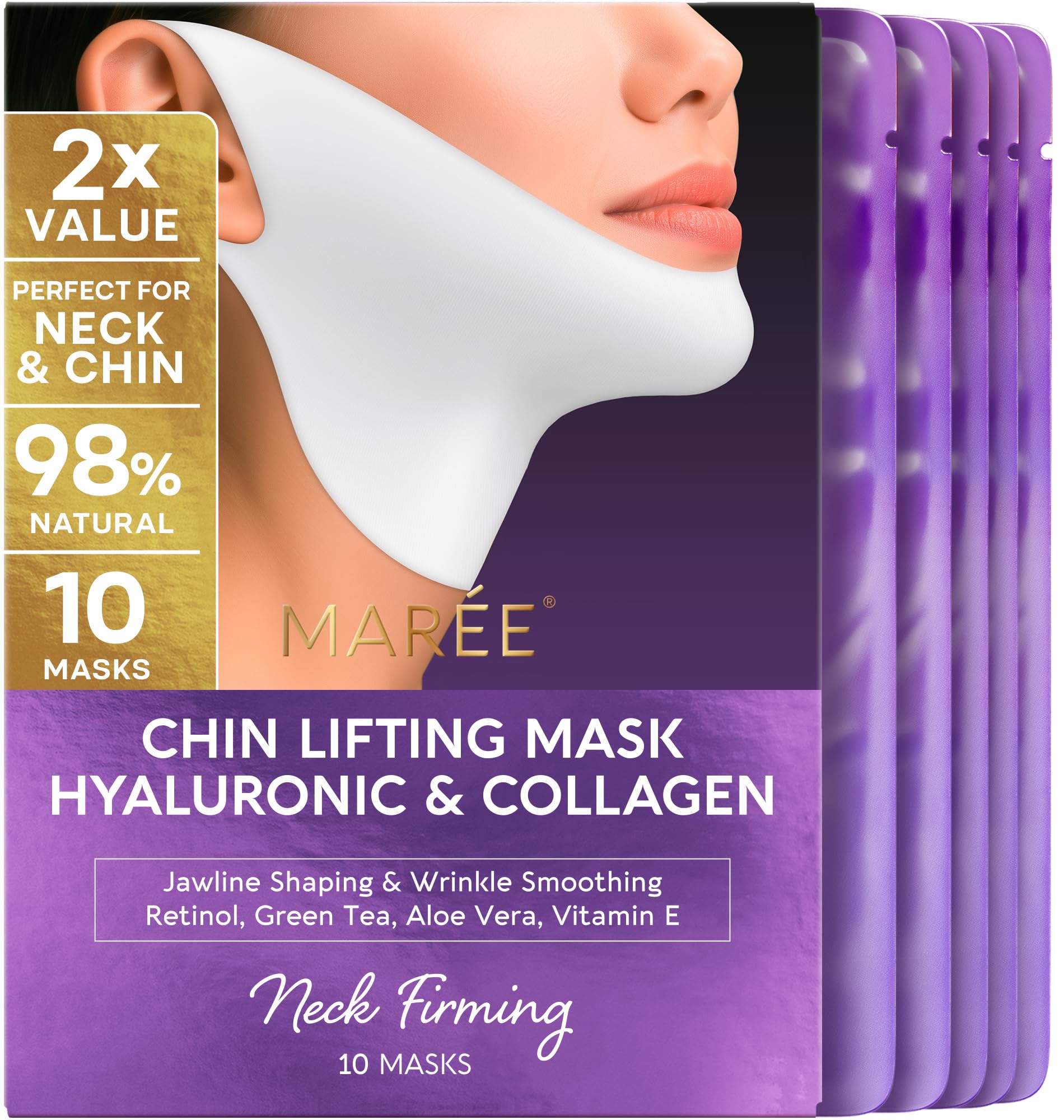 MAREE V Line Mask chin and jawline contour for a firmer look.