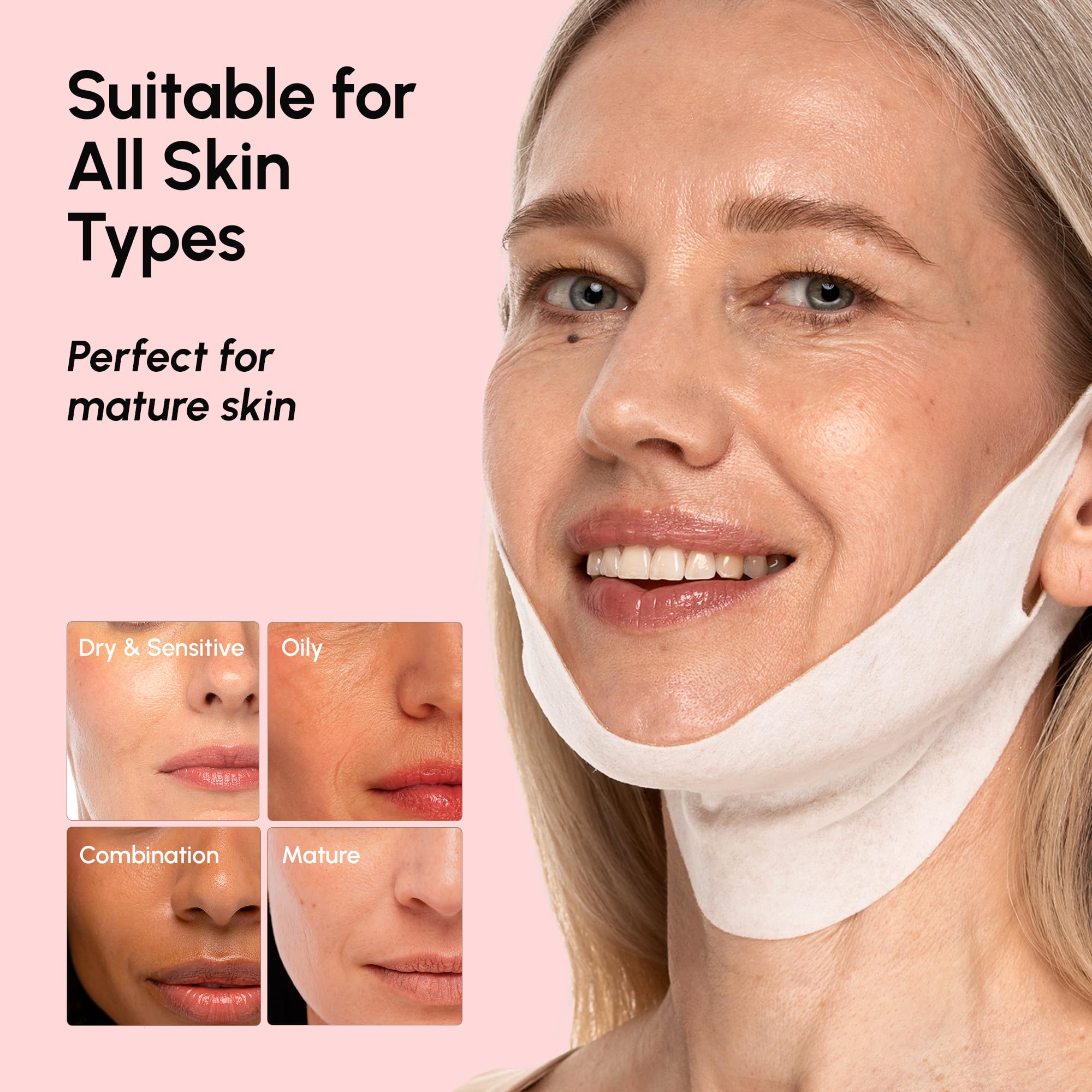 MAREE V Line Mask PDRN Salmon DNA detail for skin renewal support