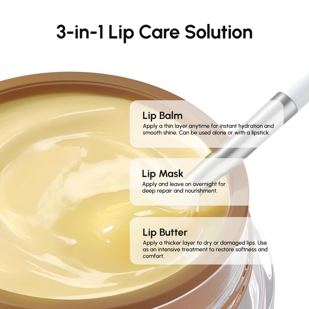 MAREE Vanilla Lip Mask ingredients: shea butter and oils for hydration