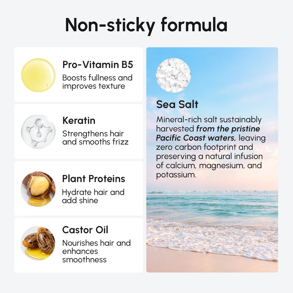 MAREE Vitamin B5 spray action highlights softness and improved manageability