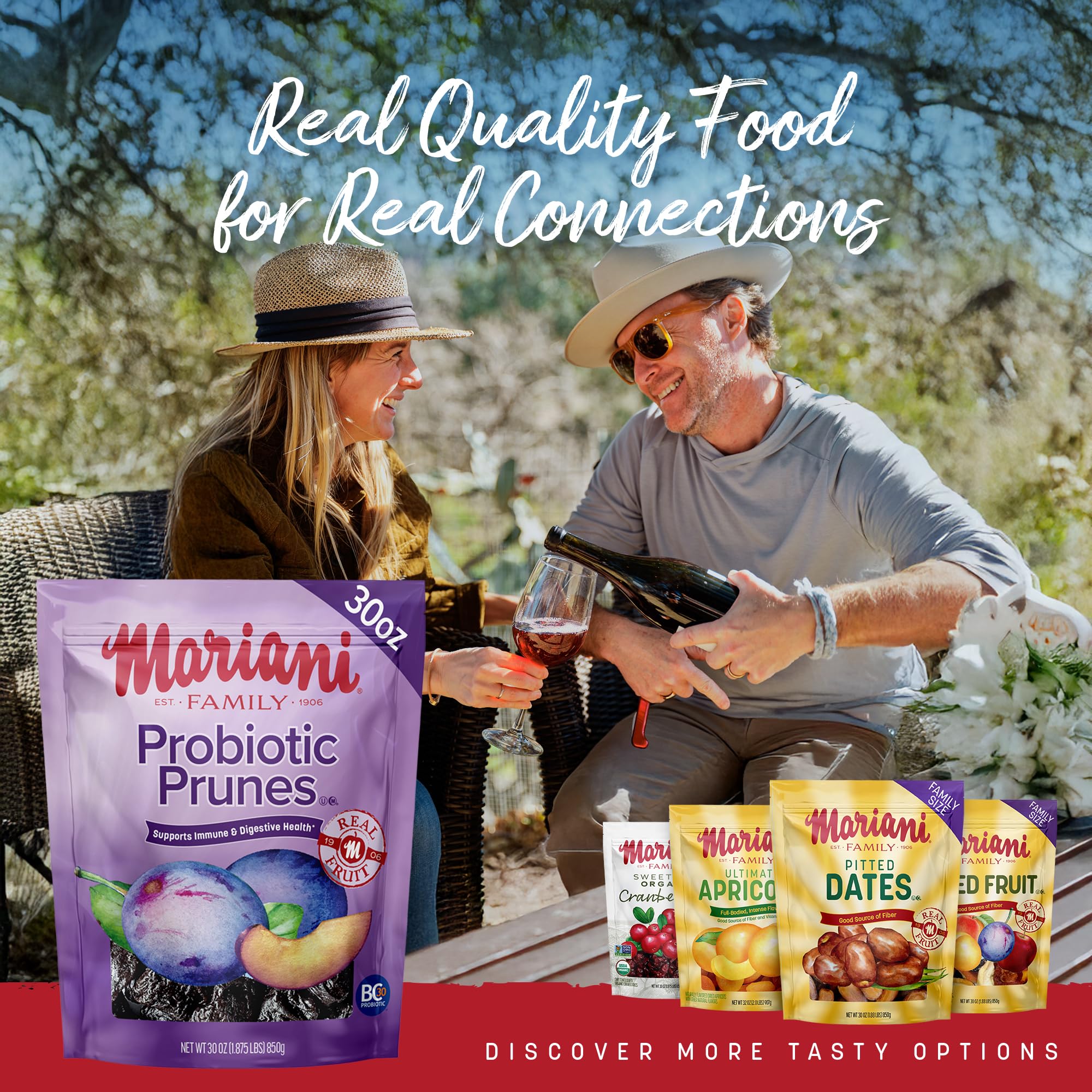 Mariani Premium prunes iron-rich snack suitable for digestive comfort