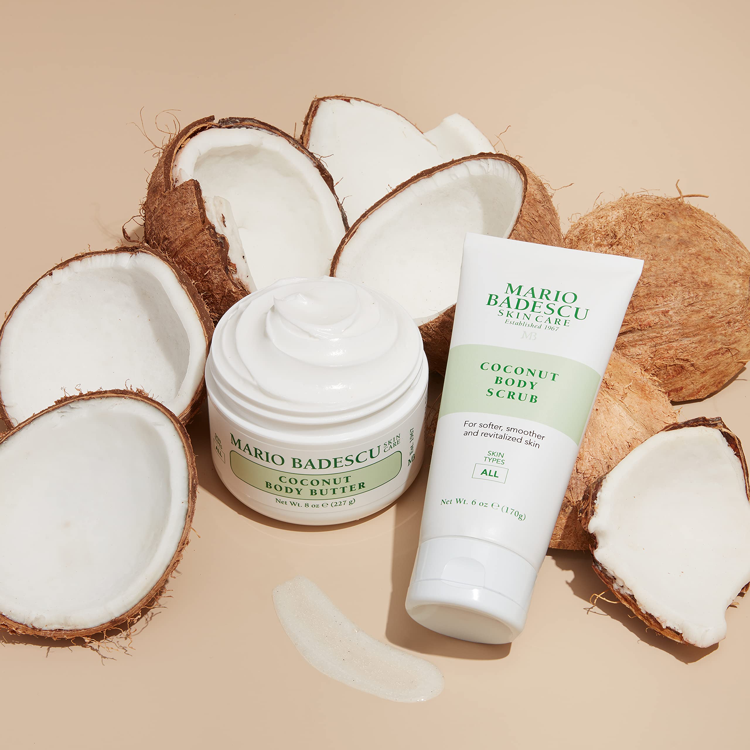 After-shower use of Mario Badescu Coconut Body Butter for hydration