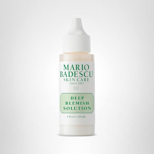 Nighttime routine featuring Mario Badescu Deep Blemish Solution.