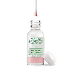 Mario Badescu drying lotion pink sediment ready for targeted spot treatment.