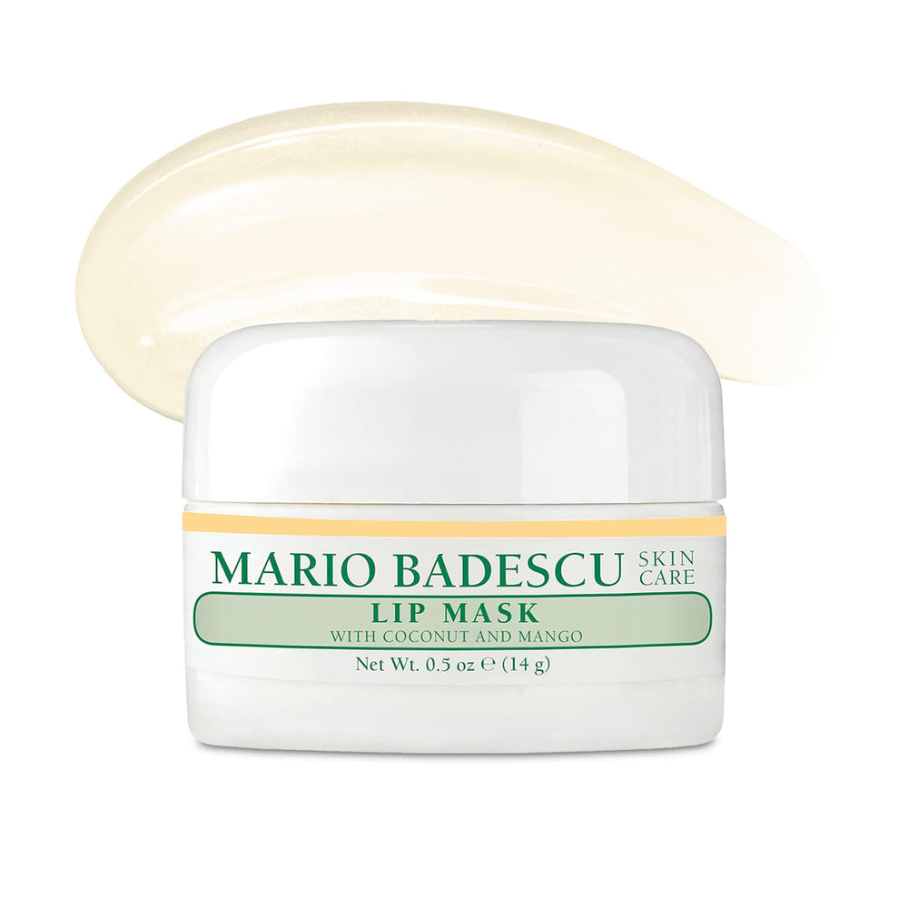 Mario Badescu Lip Mask coconut mango jar close for overnight hydration