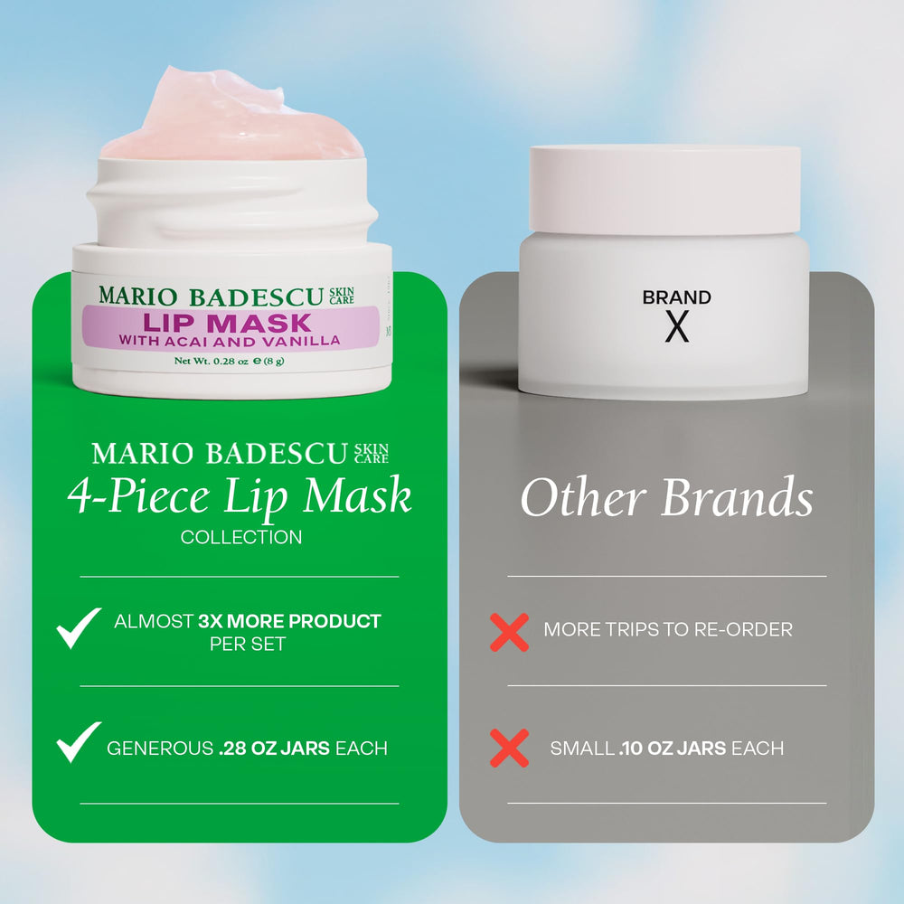 Mario Badescu Lip Mask Watermelon Basil texture swatch shows glossy potential.