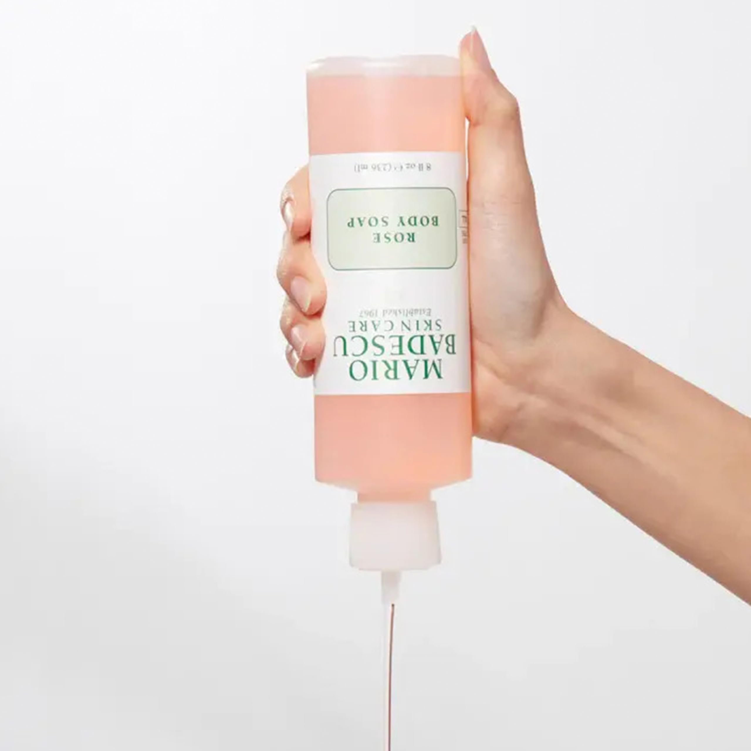 Mario Badescu Rose Body Soap ingredients label emphasizing SLS/SLES-free