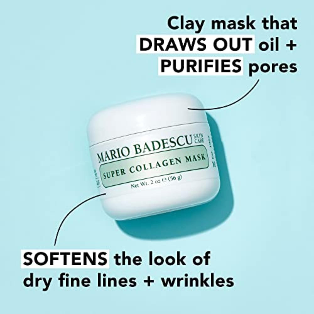 Mask is spread evenly on skin to prime for smoothing pores