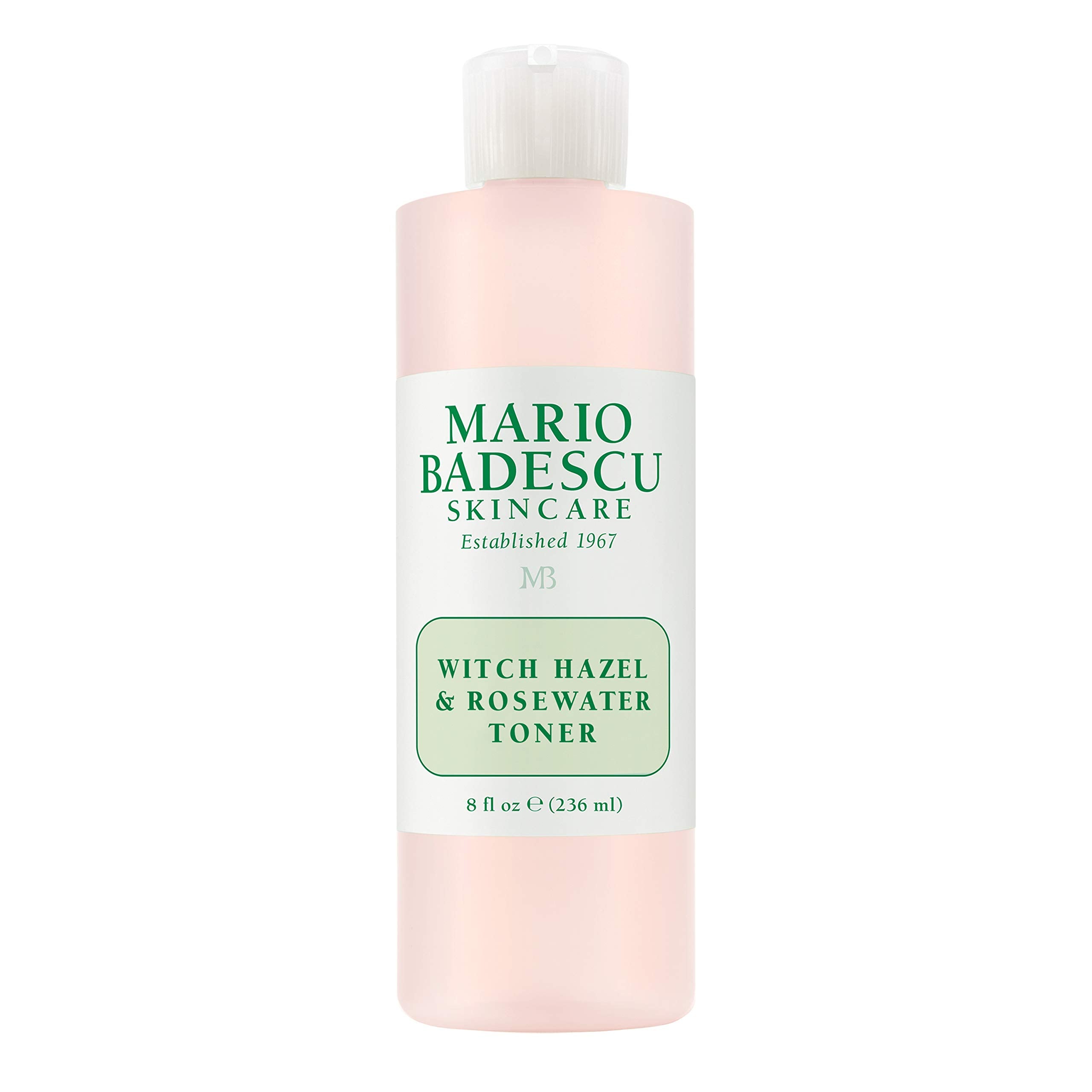 Mario Badescu Witch Hazel & Rosewater Toner bottle for gentle cleansing and clarity