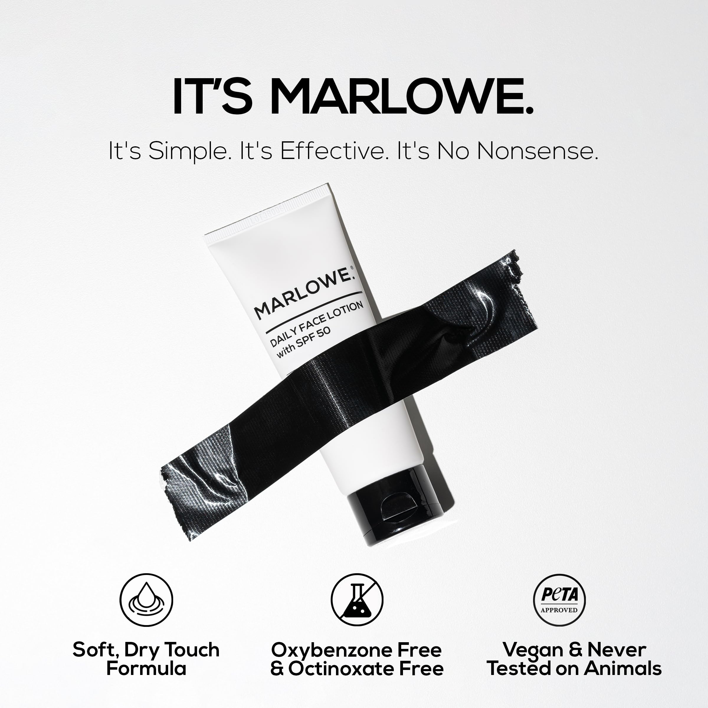 MARLOWE No.128 aloe vera and shea butter hydrate and soothe skin.