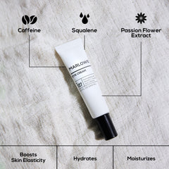 MARLOWE No. 127 eye cream helps reduce puffiness and dark circles around the eyes.