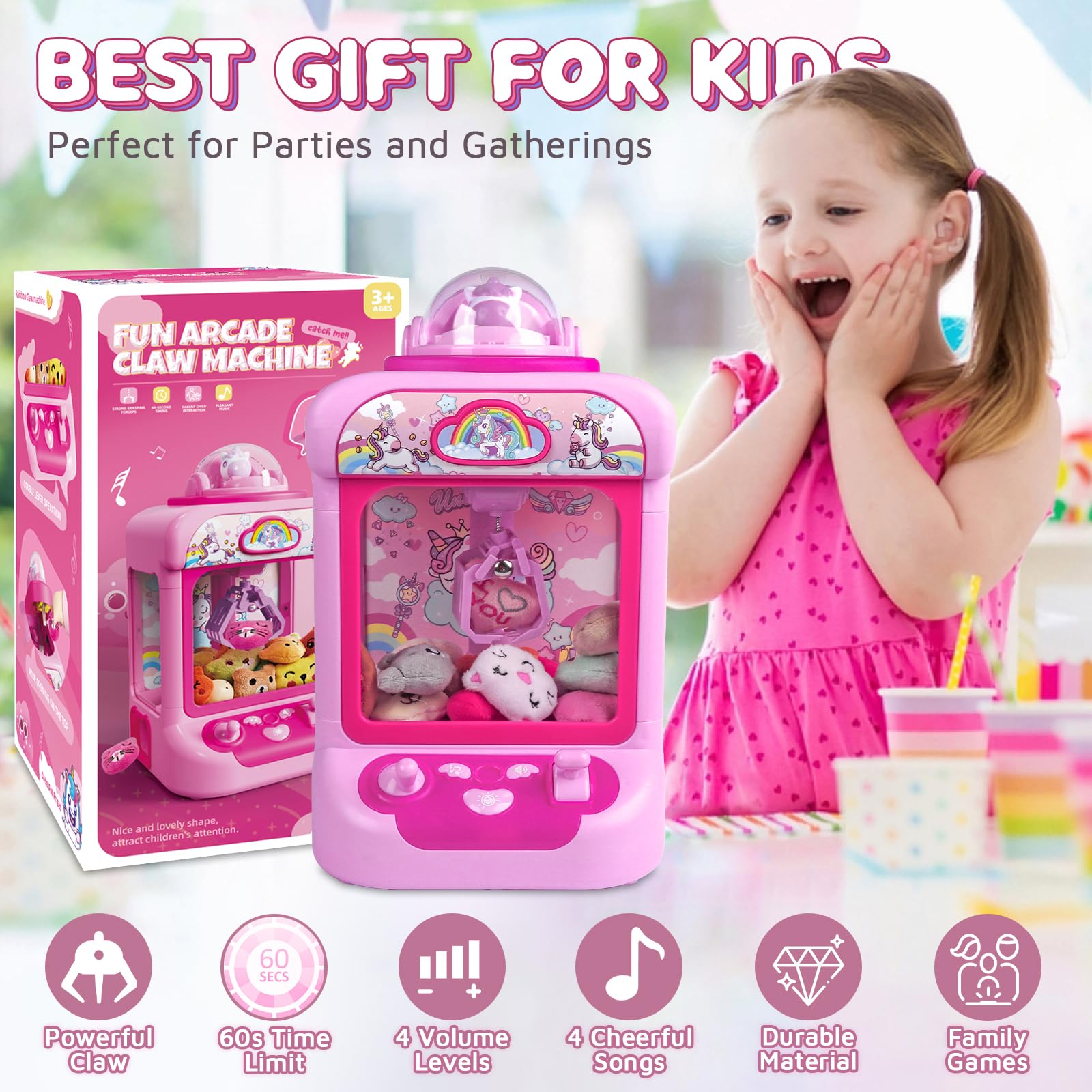 Marlrin Claw Machine party setup turns gatherings into interactive fun